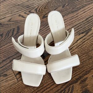 Gia Borghini Cream Mules